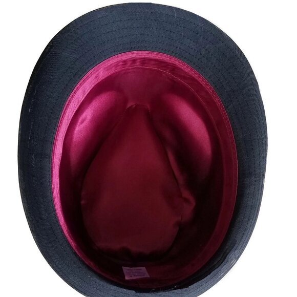 2 HATS Kenny K Fedora 2 FOR THE PRICE OF 1 All Black Fedoras Brim Size 1.5" NWT - Picture 6 of 7